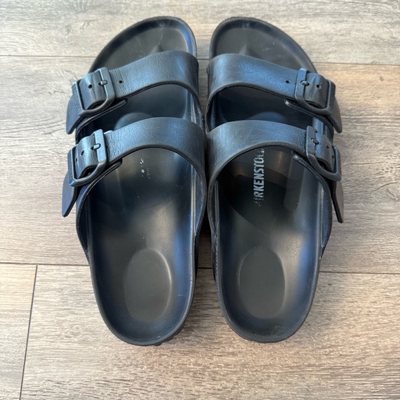Birkenstock Shoes - Birkenstock Black Double-Strap Sandals